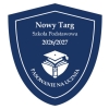 Wzór 3 tarczy szkolnej z granatowo białego laminatu grawerskiego
